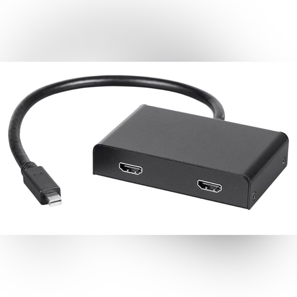 2-Port Mini DisplayPort 1.2 to HDMI Multi-Stream Transport Hub, Mini DP to HDMI